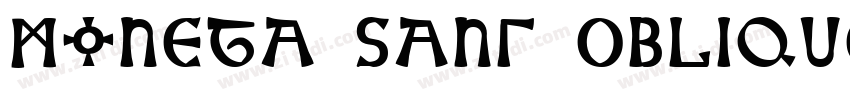 Moneta Sans Oblique字体转换
